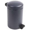 Poubelle salle de bain à pédale 3L Gris Anthracite Poubelle salle de bain à pédale 3L Gris Anthracite