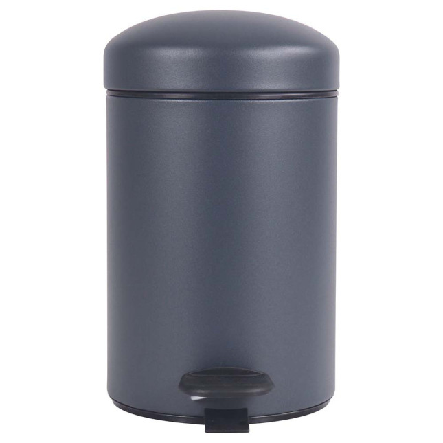Poubelle salle de bain à pédale 3L Gris Anthracite Poubelle salle de bain à pédale 3L Gris Anthracite