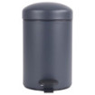 Poubelle salle de bain à pédale 3L Gris Anthracite Poubelle salle de bain à pédale 3L Gris Anthracite