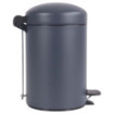 Poubelle salle de bain à pédale 3L Gris Anthracite Poubelle salle de bain à pédale 3L Gris Anthracite