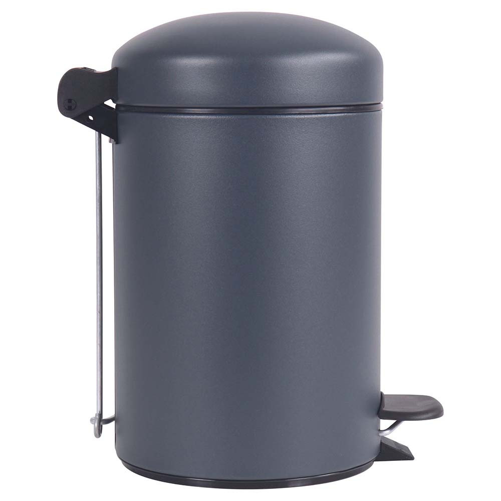Poubelle salle de bain à pédale 3L Gris Anthracite Poubelle salle de bain à pédale 3L Gris Anthracite