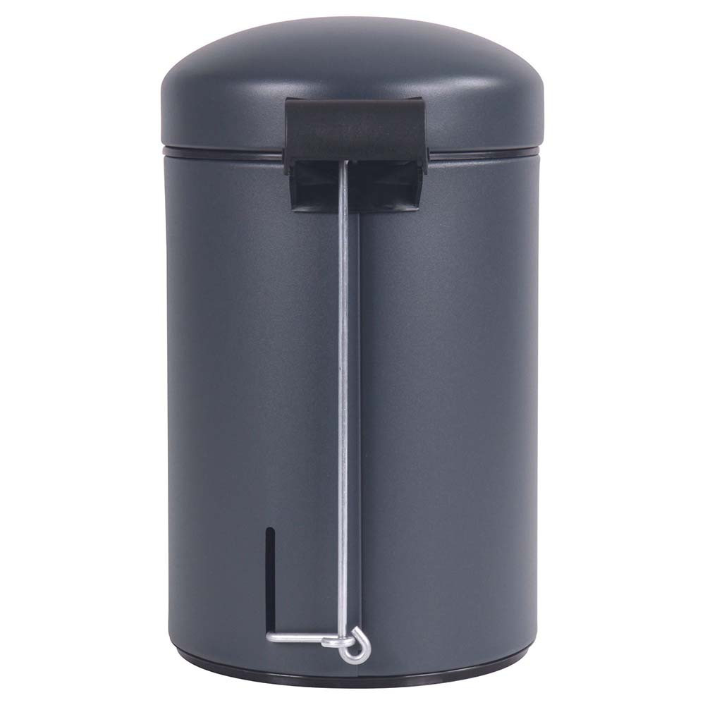 Poubelle salle de bain à pédale 3L Gris Anthracite Poubelle salle de bain à pédale 3L Gris Anthracite