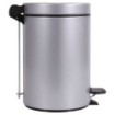 Poubelle salle de bain à pédale 3L Gris Galet
