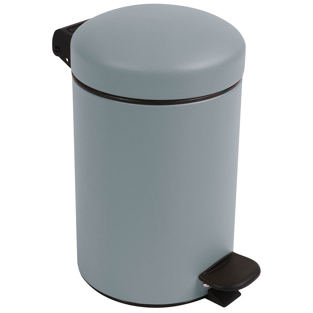 Poubelle salle de bain à pédale 3L Gris Souris Poubelle salle de bain à pédale 3L Gris Souris