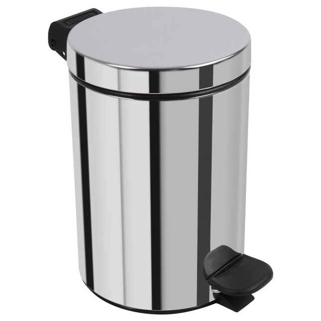 Poubelle salle de bain à pédale 3L Inox
