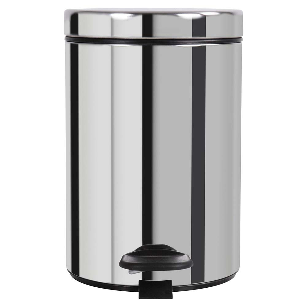 Poubelle salle de bain à pédale 3L Inox