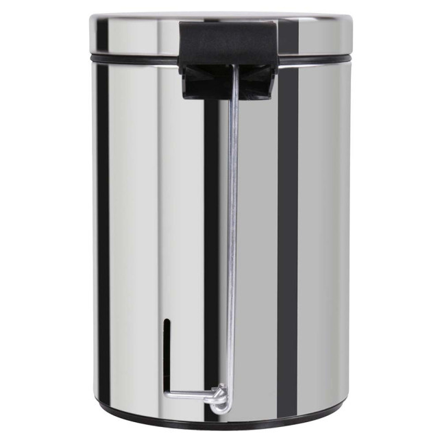 Poubelle salle de bain à pédale 3L Inox