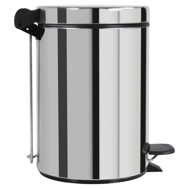 Poubelle salle de bain à pédale 3L Inox