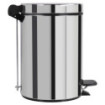 Poubelle salle de bain à pédale 3L Inox