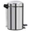 Poubelle salle de bain à pédale 3L Inox