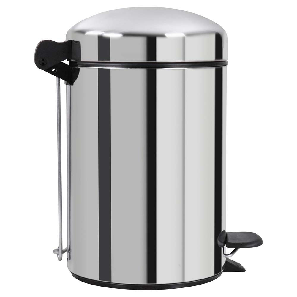 Poubelle salle de bain à pédale 3L Inox