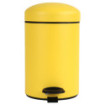 Poubelle salle de bain à pédale 3L Jaune Mimosa