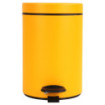Poubelle salle de bain à pédale 3L Jaune Pamplemousse