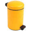 Poubelle salle de bain à pédale 3L Jaune Pamplemousse Poubelle salle de bain à pédale 3L Jaune Pamplemousse