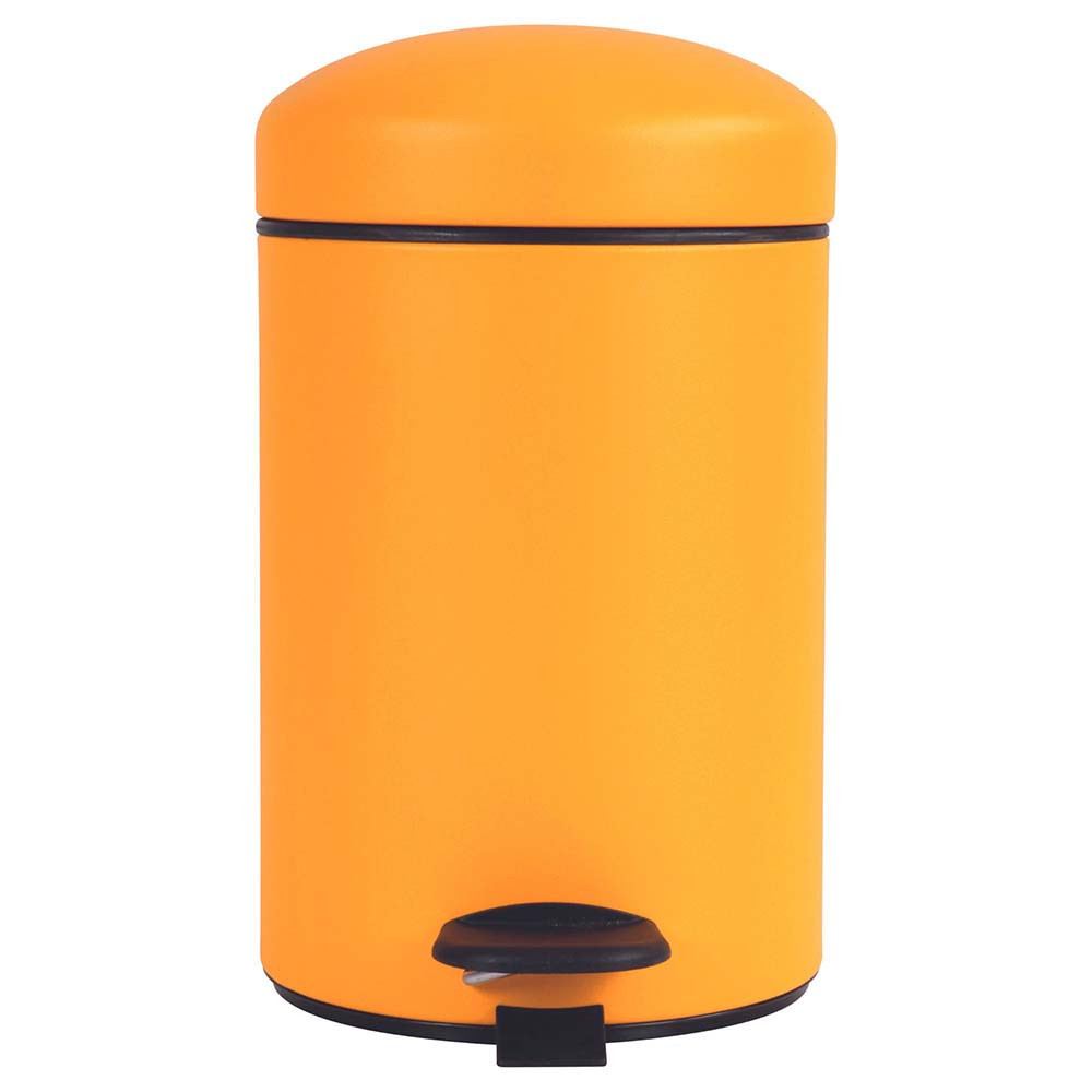 Poubelle salle de bain à pédale 3L Jaune Pamplemousse