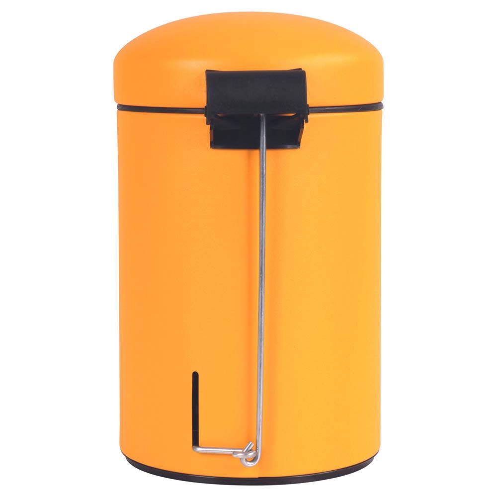 Poubelle salle de bain à pédale 3L Jaune Pamplemousse