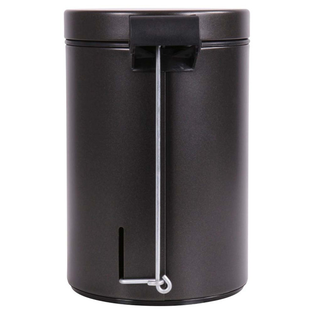 Poubelle salle de bain à pédale 3L Noir Basalte Poubelle salle de bain à pédale 3L Noir Basalte
