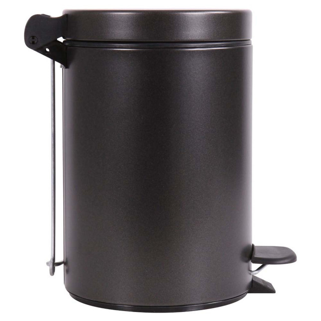 Poubelle salle de bain à pédale 3L Noir Basalte Poubelle salle de bain à pédale 3L Noir Basalte