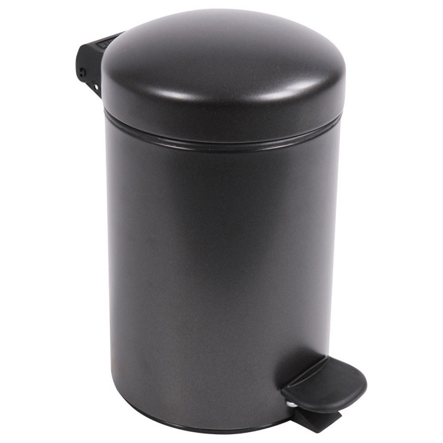 Poubelle salle de bain à pédale 3L Noir Basalte Poubelle salle de bain à pédale 3L Noir Basalte