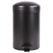 Poubelle salle de bain à pédale 3L Noir Basalte