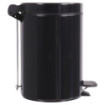 Poubelle salle de bain à pédale 3L Noir Graphite