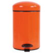 Poubelle salle de bain à pédale 3L Orange Clémentine