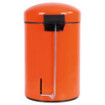 Poubelle salle de bain à pédale 3L Orange Clémentine