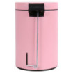Poubelle salle de bain à pédale 3L Rose Dragée