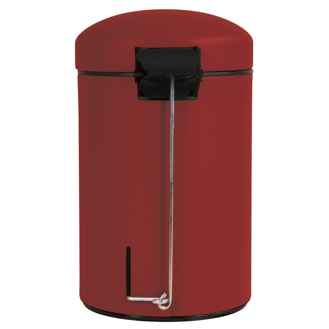 Poubelle salle de bain à pédale 3L Rouge Cerise Poubelle salle de bain à pédale 3L Rouge Cerise