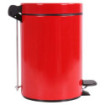 Poubelle salle de bain à pédale 3L Rouge Groseille