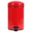 Poubelle salle de bain à pédale 3L Rouge Groseille
