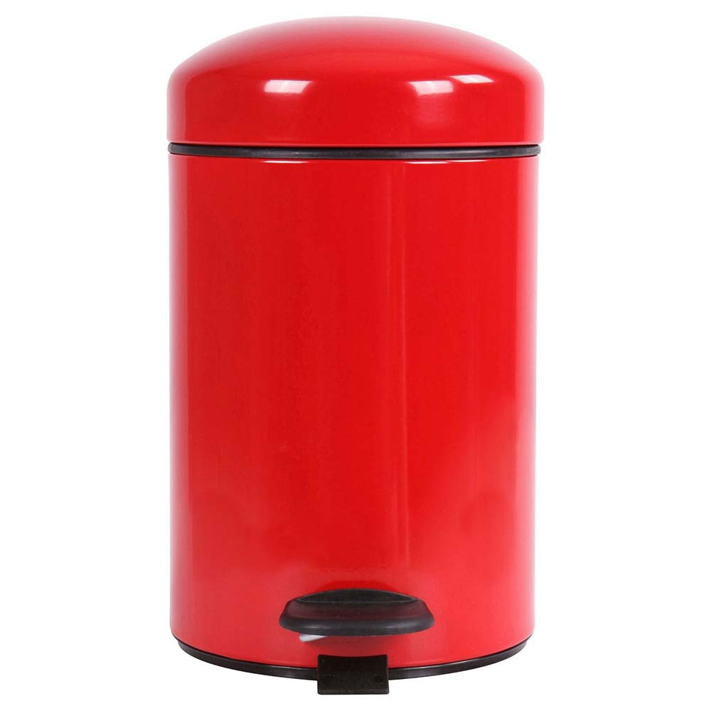 Poubelle salle de bain à pédale 3L Rouge Groseille