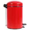 Poubelle salle de bain à pédale 3L Rouge Groseille