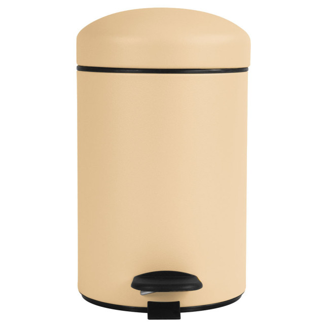 Poubelle salle de bain à pédale 3L Sable Poubelle salle de bain à pédale 3L Sable