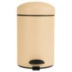 Poubelle salle de bain à pédale 3L Sable Poubelle salle de bain à pédale 3L Sable
