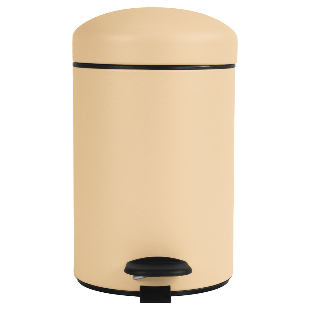 Poubelle salle de bain à pédale 3L Sable Poubelle salle de bain à pédale 3L Sable