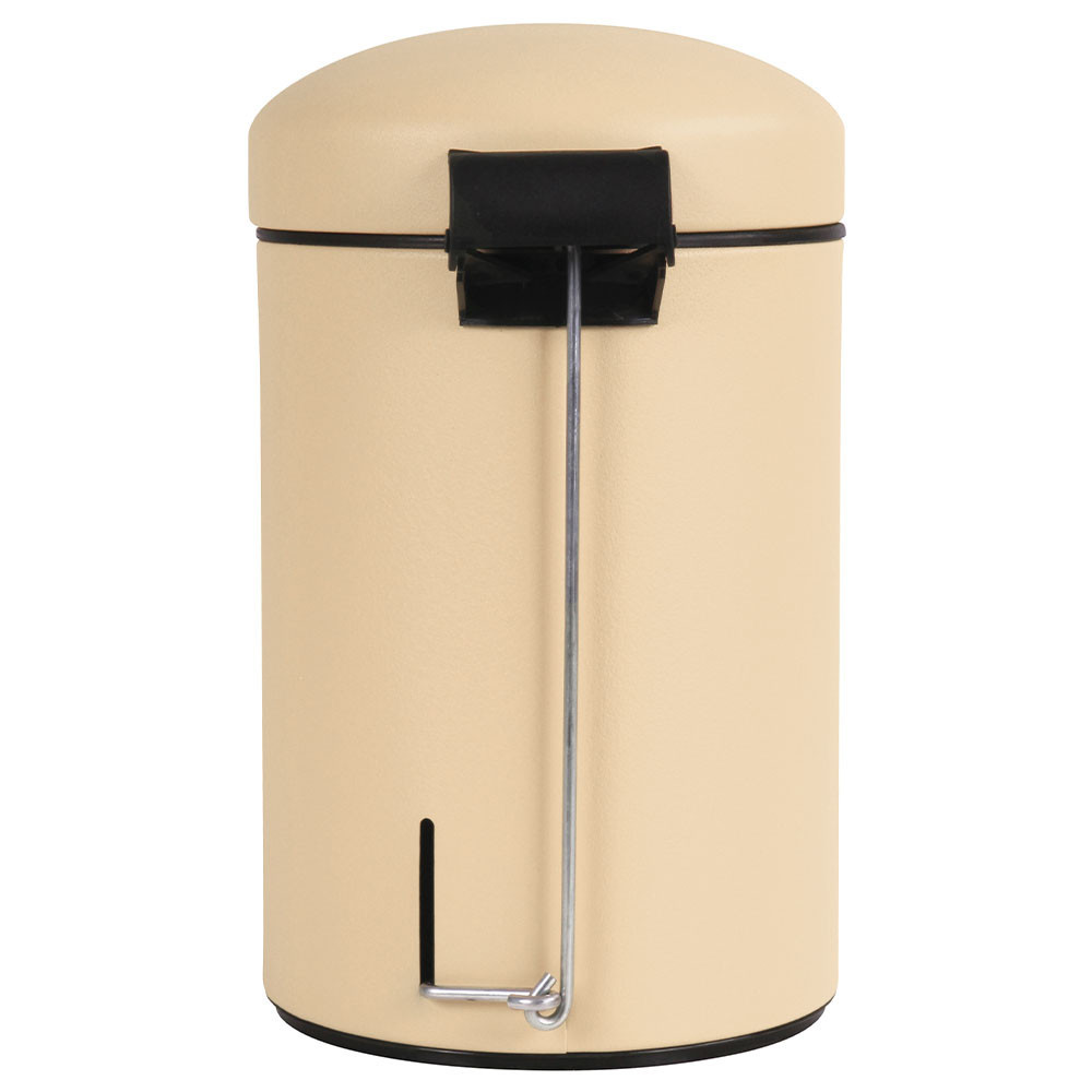 Poubelle salle de bain à pédale 3L Sable