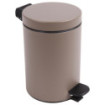Poubelle salle de bain à pédale 3L Taupe