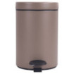 Poubelle salle de bain à pédale 3L Taupe