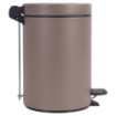 Poubelle salle de bain à pédale 3L Taupe