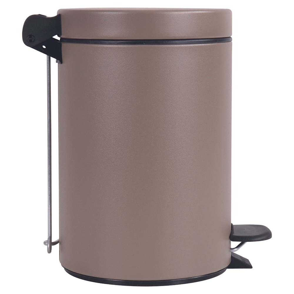 Poubelle salle de bain à pédale 3L Taupe