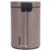 Poubelle salle de bain à pédale 3L Taupe