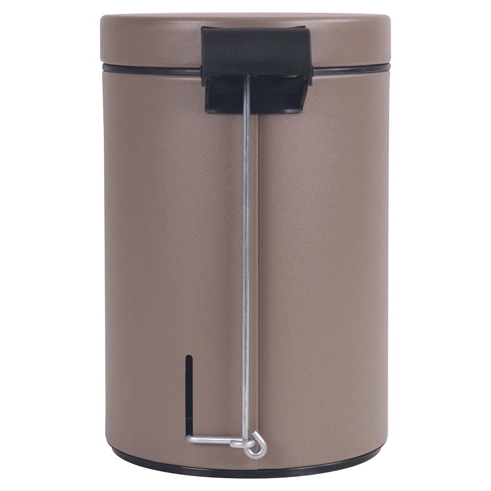 Poubelle salle de bain à pédale 3L Taupe