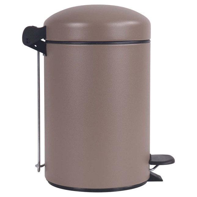 Poubelle salle de bain à pédale 3L Taupe Poubelle salle de bain à pédale 3L Taupe