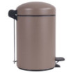Poubelle salle de bain à pédale 3L Taupe Poubelle salle de bain à pédale 3L Taupe