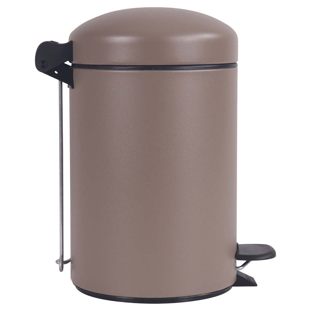 Poubelle salle de bain à pédale 3L Taupe Poubelle salle de bain à pédale 3L Taupe