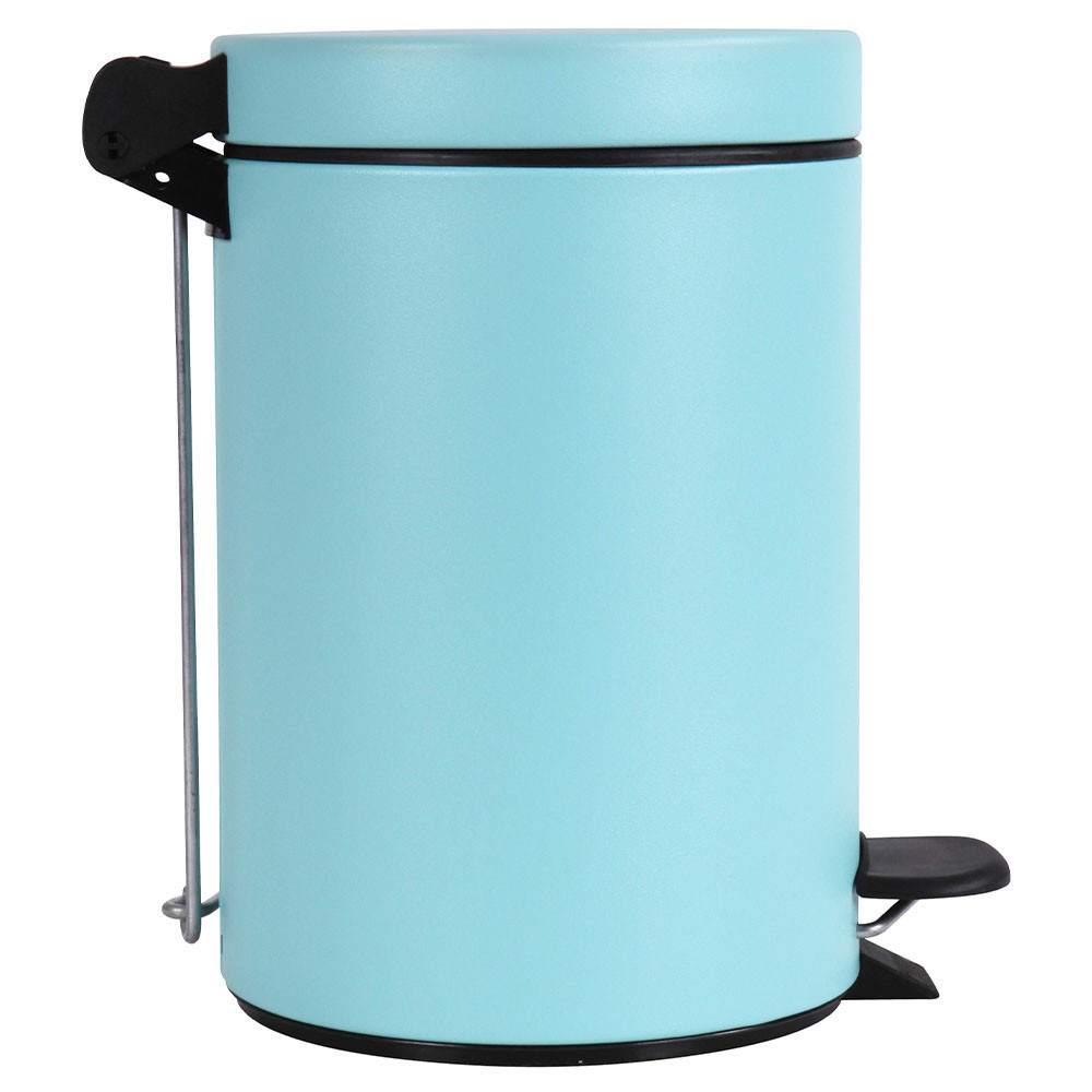 Poubelle salle de bain à pédale 3L Vert d'Eau