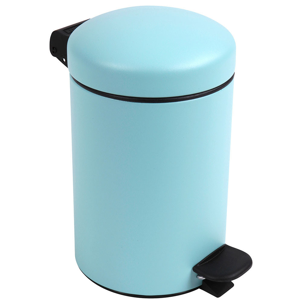 Poubelle salle de bain à pédale 3L Vert d'Eau