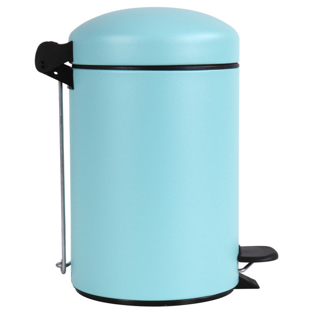 Poubelle salle de bain à pédale 3L Vert d'Eau