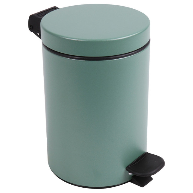 Poubelle salle de bain à pédale 3L Vert Natura Poubelle salle de bain à pédale 3L Vert Natura